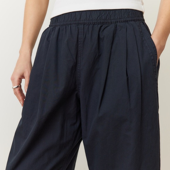 Marine Layer Kyra Poplin Barrel Pant - Size L - Black - NWT - Picture 3 of 12